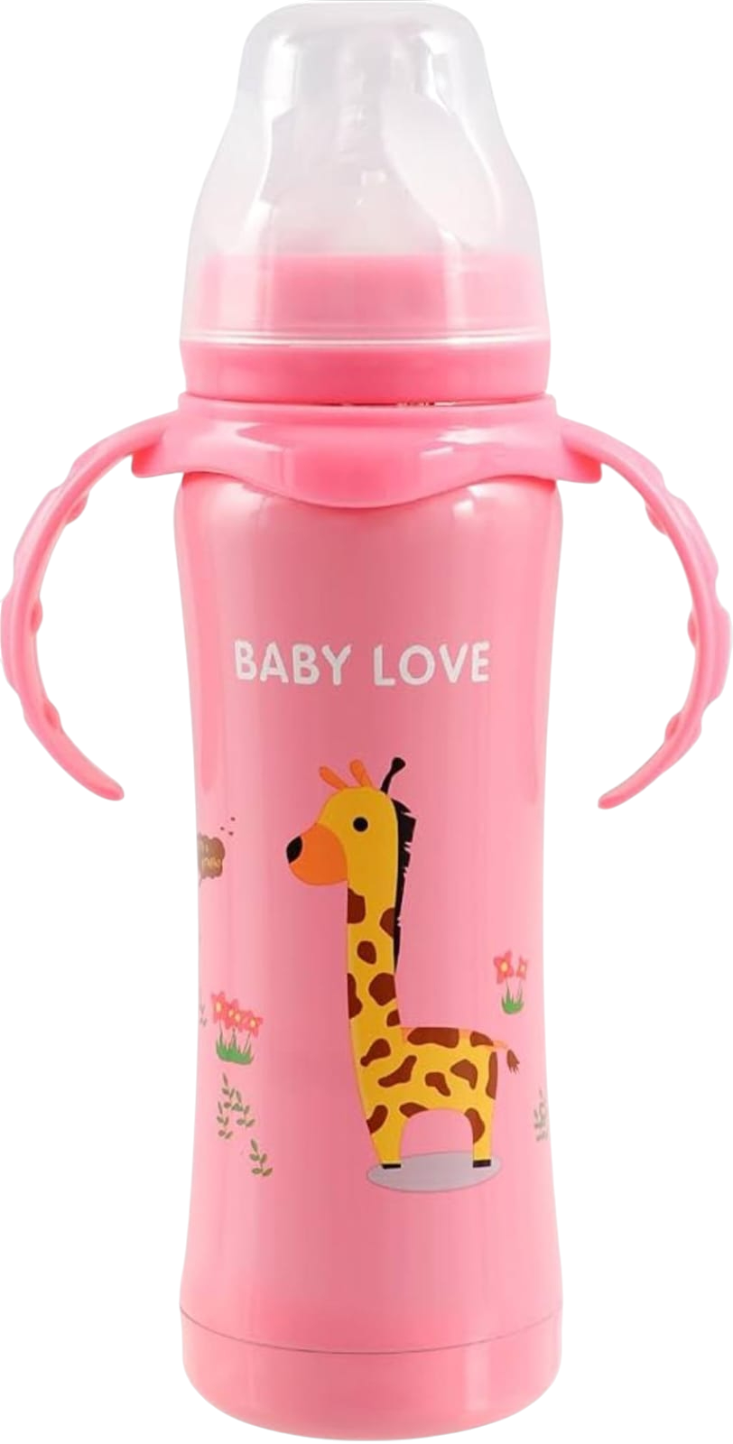 Baby Love Baby Feeding Bottle & Stainless Steel Thermal Insulation Milk Feeder - Sipper (240ml)
