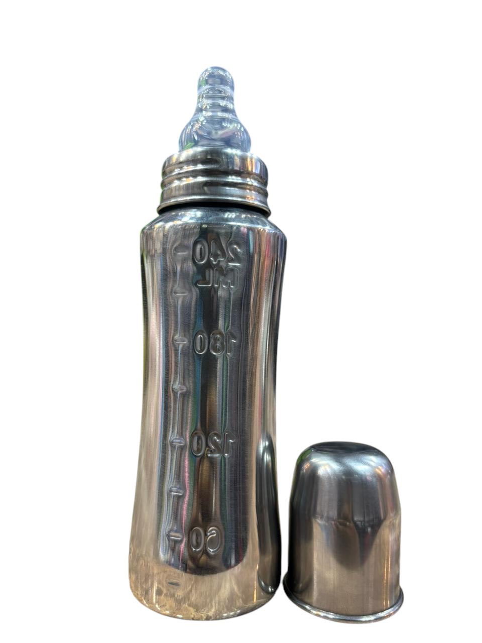 Steel Feeding Bottle – 240ml