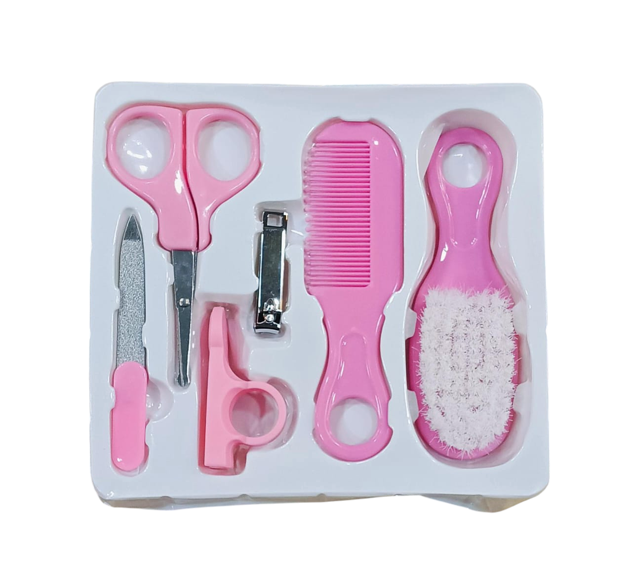 Baby care kit 6pcs Baby Health Care Kit Nursery Care Kit Baby Health Care Set Portable, Safety Cutter Baby Hair Brush Nail Kit Nail file for Nursing Baby care kit
