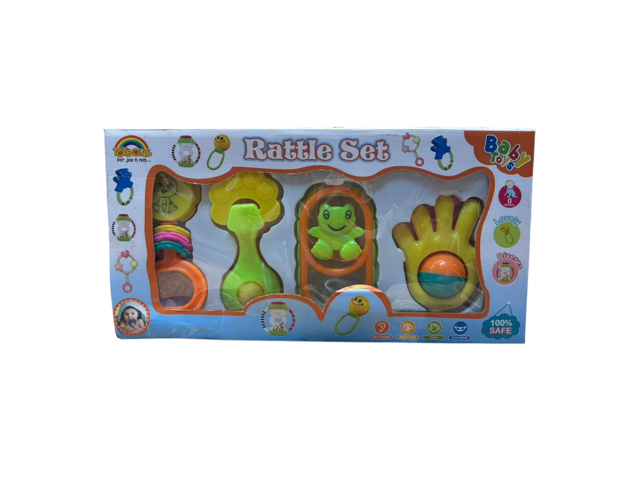 4 pcs. Rattle Set Box
