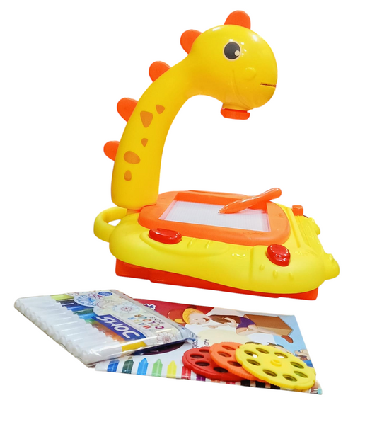 Giraffe Toy Projector Set for Kids with Table and Desk | Drawing Projector Set | Creative Tracing Toy with Stencils & Markers|