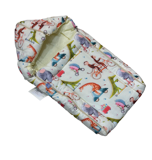 Baby Bed & Sleeping Bag for Newborn | Portable Cotton Baby Bedding Set | Unisex Carry Nest & Baby Holder for New Born | Soft & Lightweight Infant Sleep Bag