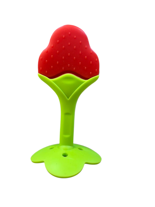 Baby Teething Toy – Fruit-Shaped, BPA-Free Food-Grade Silicone Teether for Infants (0–12 Months), Soft & Safe Gum Soother – Pack of 1