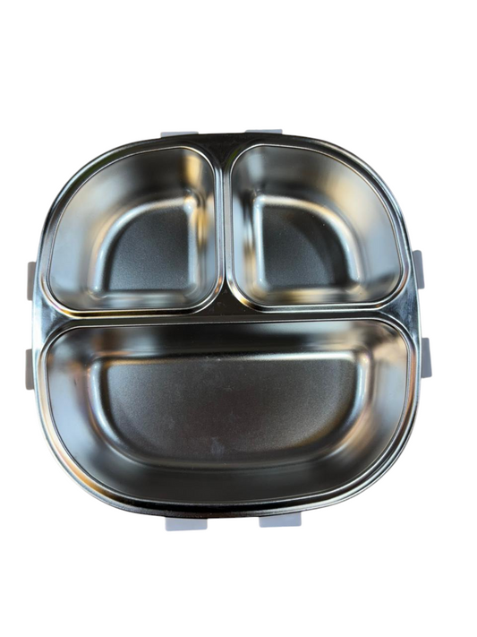 Spider Man Insulated 3 Grid Bento Lunch Box with Stainless Steel Inner & Steel Spoon