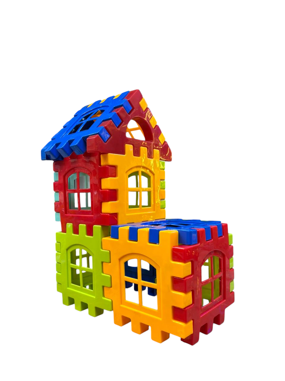 Jumbo Plastic Building Blocks for Kids, Waffle Blocks [19 pcs ]