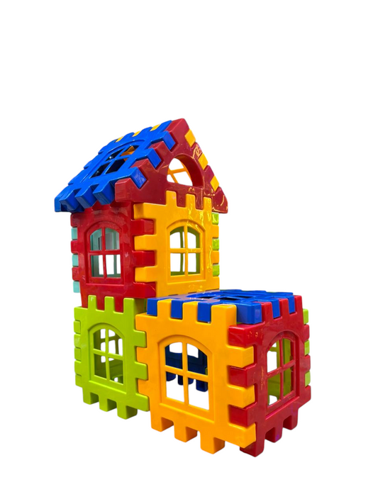 Jumbo Plastic Building Blocks for Kids, Waffle Blocks [19 pcs ]