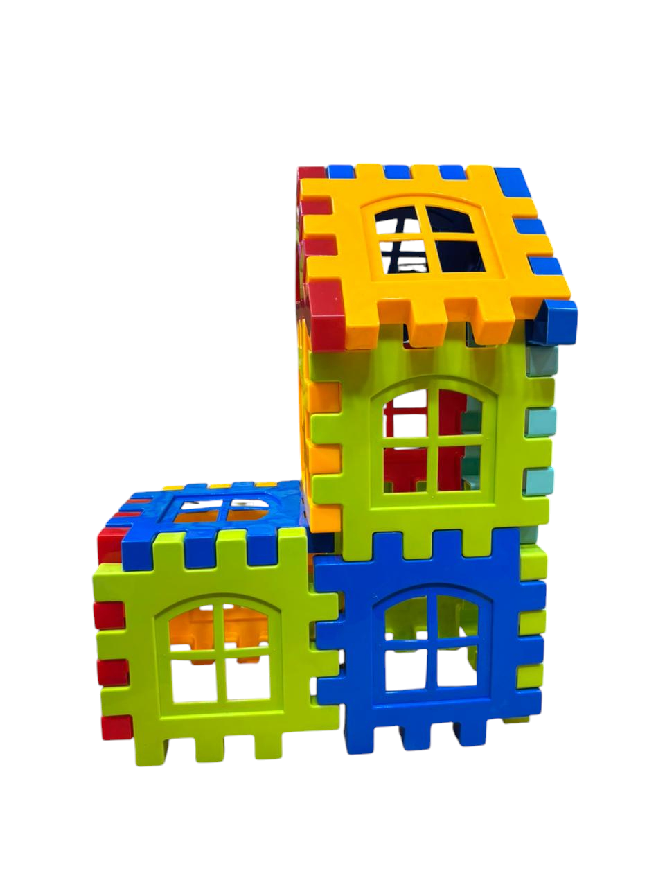 Jumbo Plastic Building Blocks for Kids, Waffle Blocks [19 pcs ]