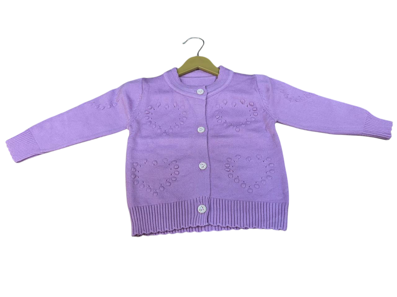 WAH BABY Sweater | Front Open Button Cardigan for Boys & Girls | Soft Warm | Full Sleeves Knit Pullover for Infants & Toddlers | Cozy Sweater