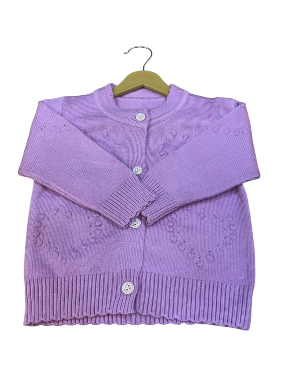 WAH BABY Sweater | Front Open Button Cardigan for Boys & Girls | Soft Warm | Full Sleeves Knit Pullover for Infants & Toddlers | Cozy Sweater