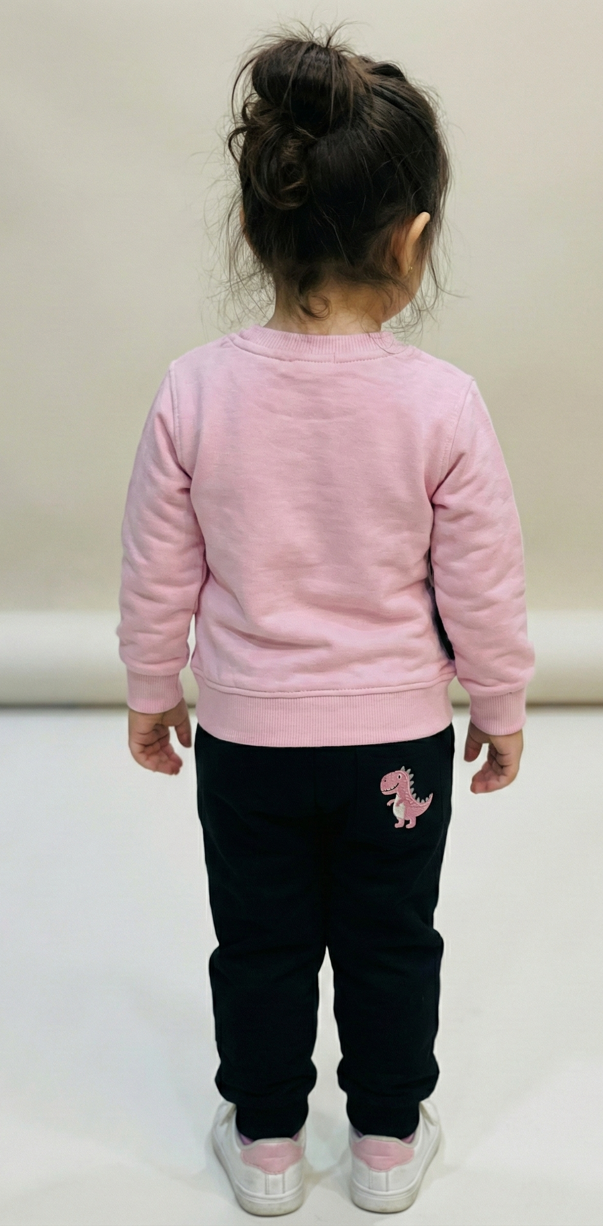 Girls suit pink and black pant