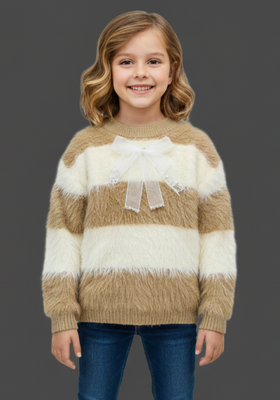 White and Browan Sweater