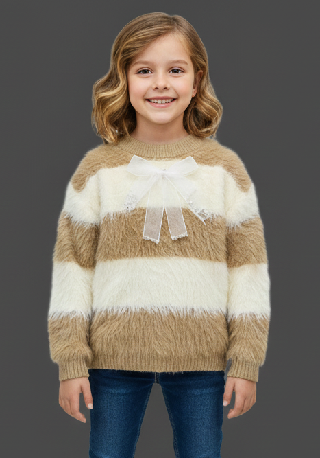 White and Browan Sweater