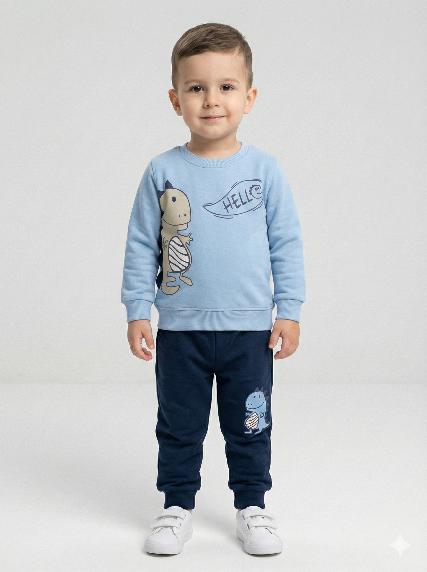 Boys suit full sky blue and navy blue