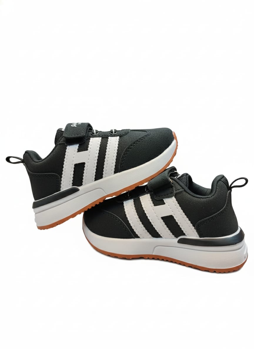 Fashion sport Casual Shoes for Kids with PVC Sole | Canvas Upper Sneakers | Quick-Wear Velcro Closure | Stylish, Lightweight & Comfortable Footbed