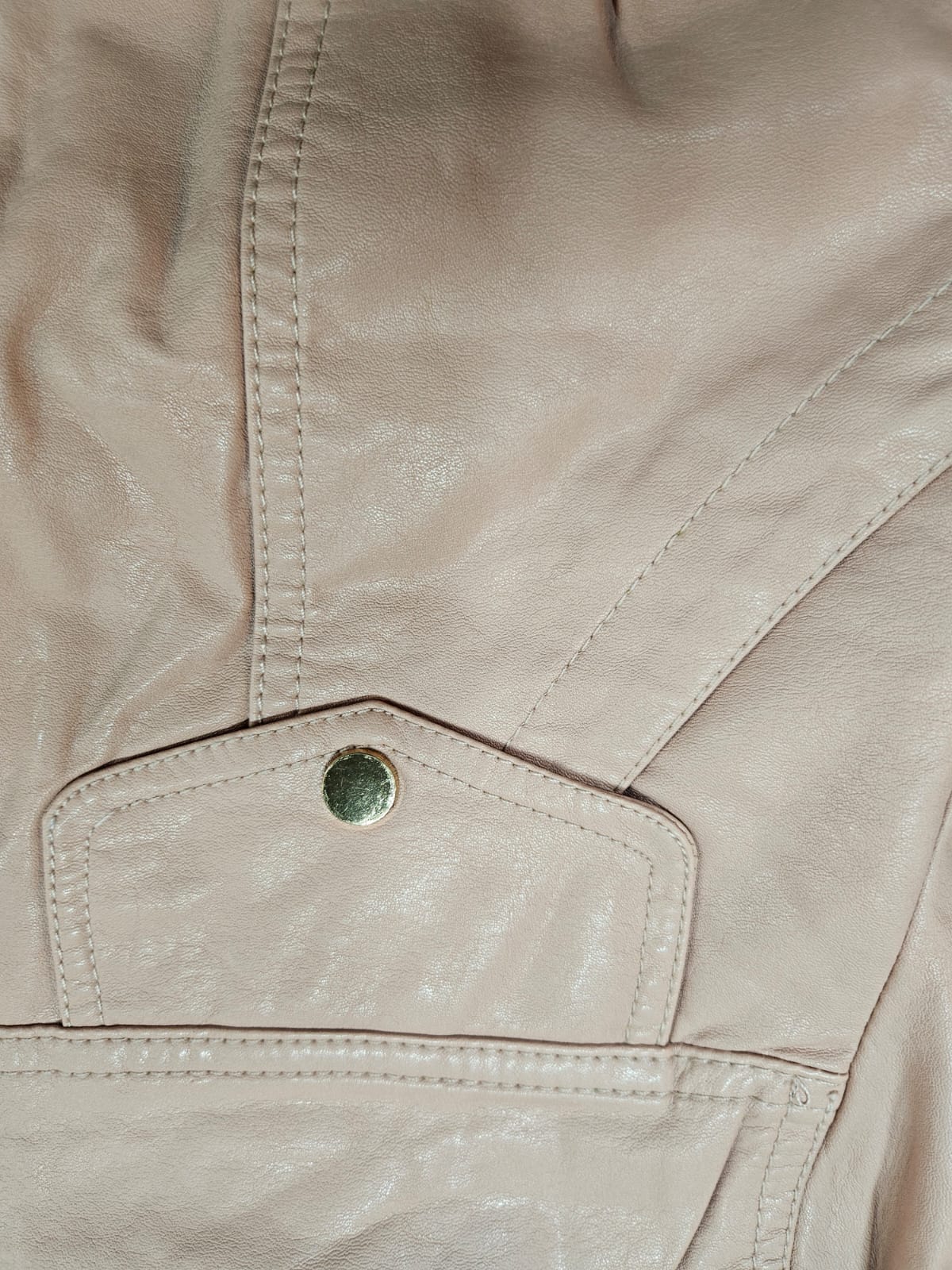 Leather jacket for girls pink