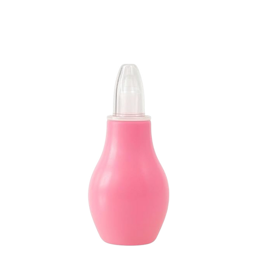 Silicone Baby Nasal Aspirator, Vacuum Sucker, Instant Relief from Blocked Baby Nose Cleaner, Pink, Pack of 1