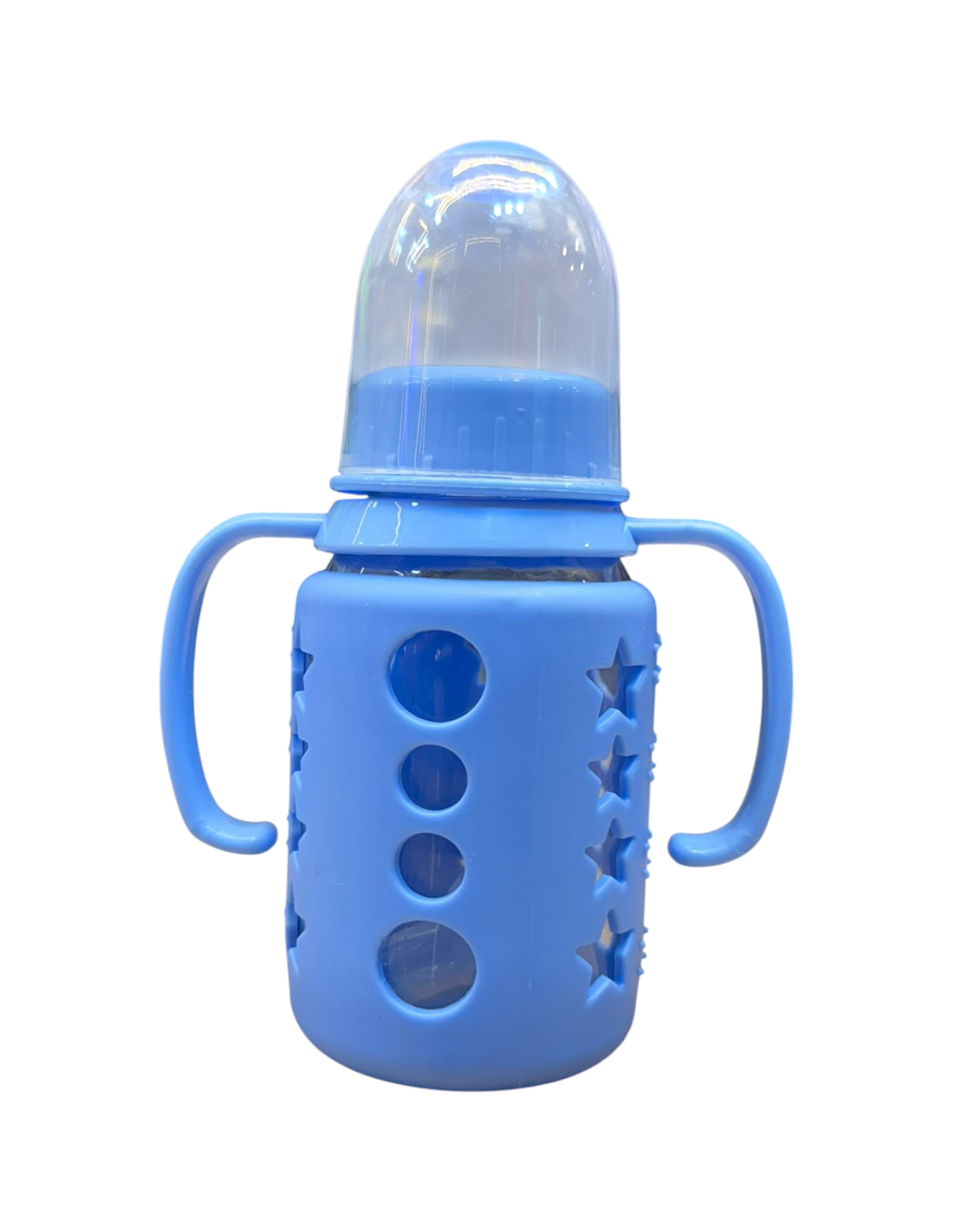 Feeding Bottle for Baby/Feeder for Newborn | Super Soft Flow Control & Anti Colic Nipple for Infants/Toddlers - Blue (120ml)