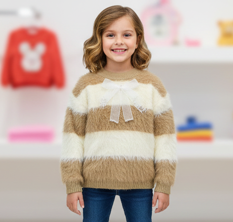 White and Browan Sweater