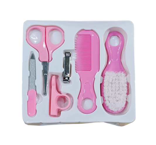 Baby care kit 6pcs Baby Health Care Kit Nursery Care Kit Baby Health Care Set Portable, Safety Cutter Baby Hair Brush Nail Kit Nail file for Nursing Baby care kit
