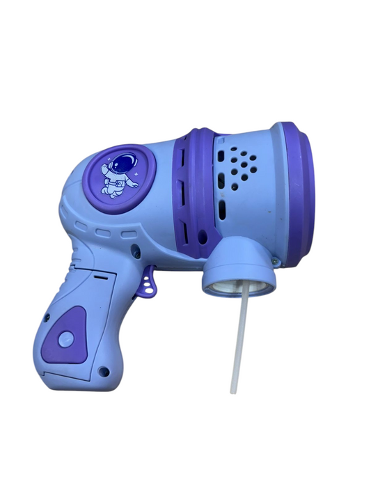 Bubble Gun Toy for Kids – 30-Hole Leak-Proof Bubble Maker with LED Lights 2 Bubble Refills, Durable ABS