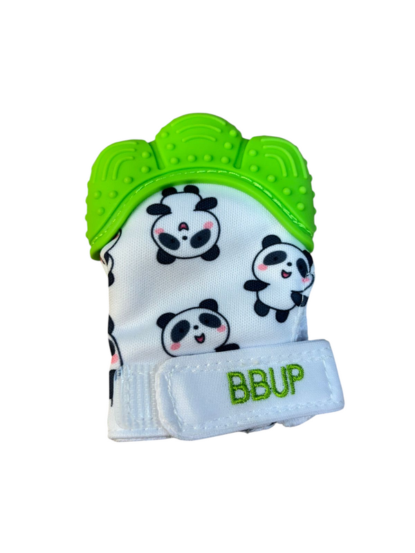 1 Pack Food Grade Silicone Teether Glove, Teething Mitten for Babies, Baby Teether(4 Fingers)