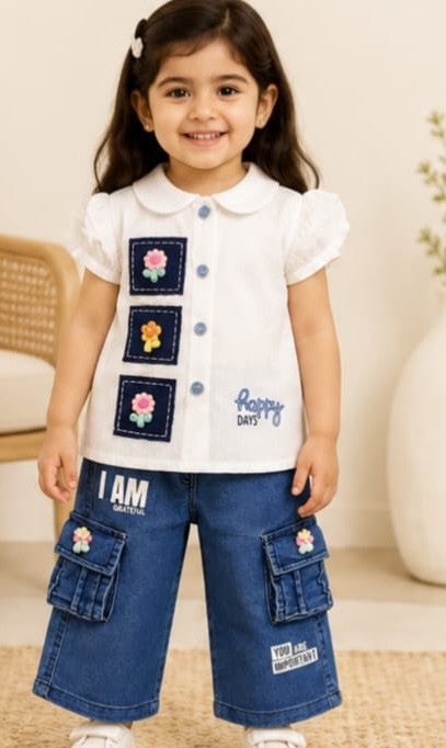 Girls Full Pant Top
