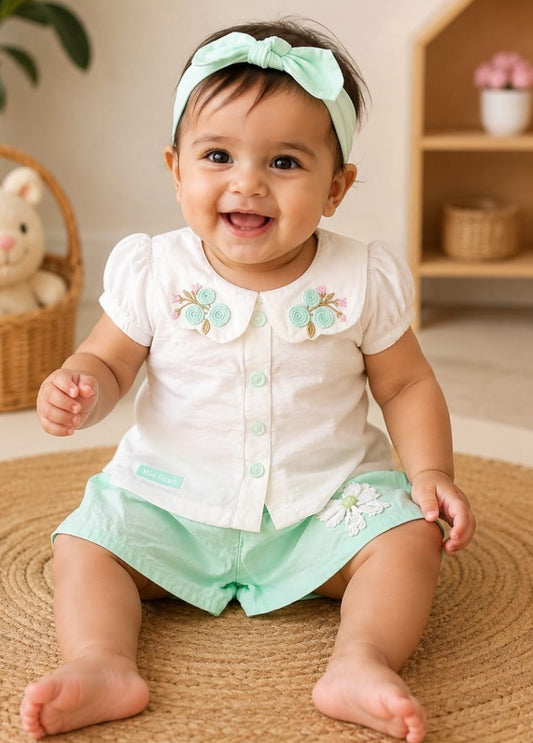 Girls Half Pant Top