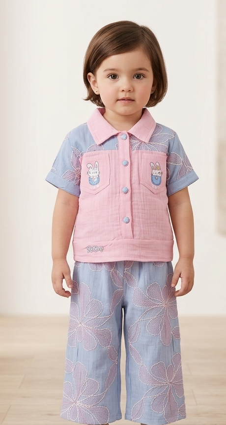 Girls Pant Top Set