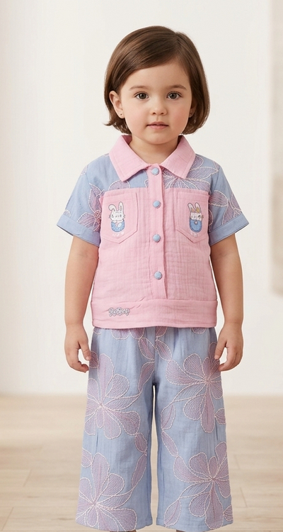Girls Pant Top Set