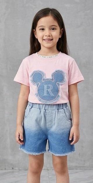 Girls Half Pant Top