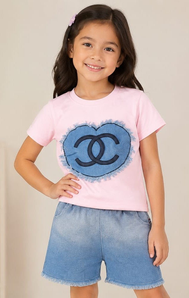 Girls Half Pant Top