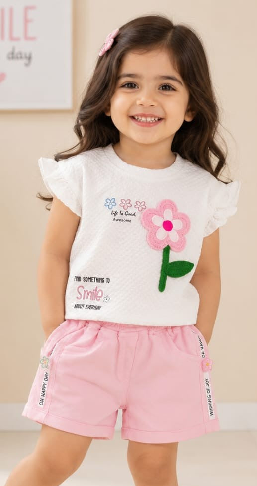 Girls Half Pant Top