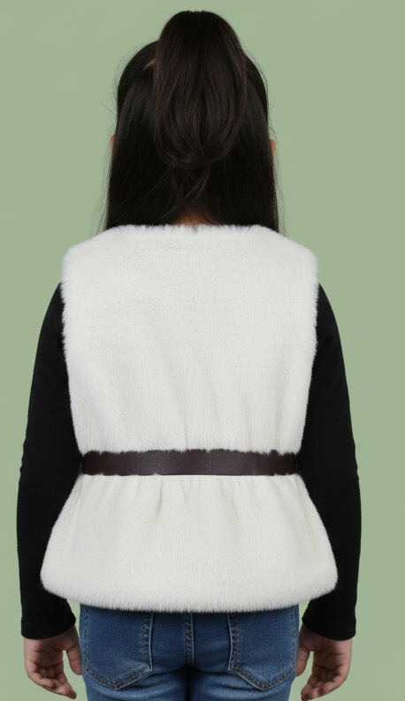 White half jacket for girls