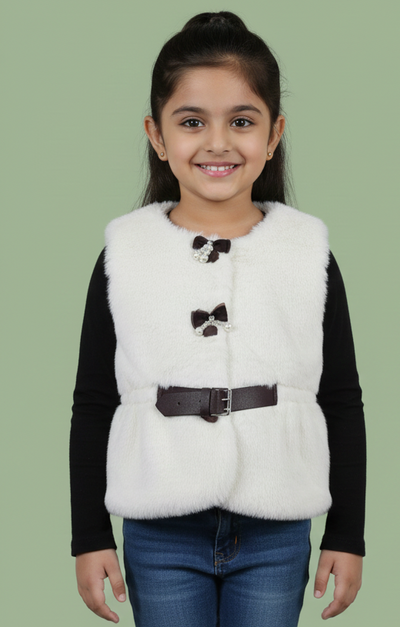 White half jacket for girls