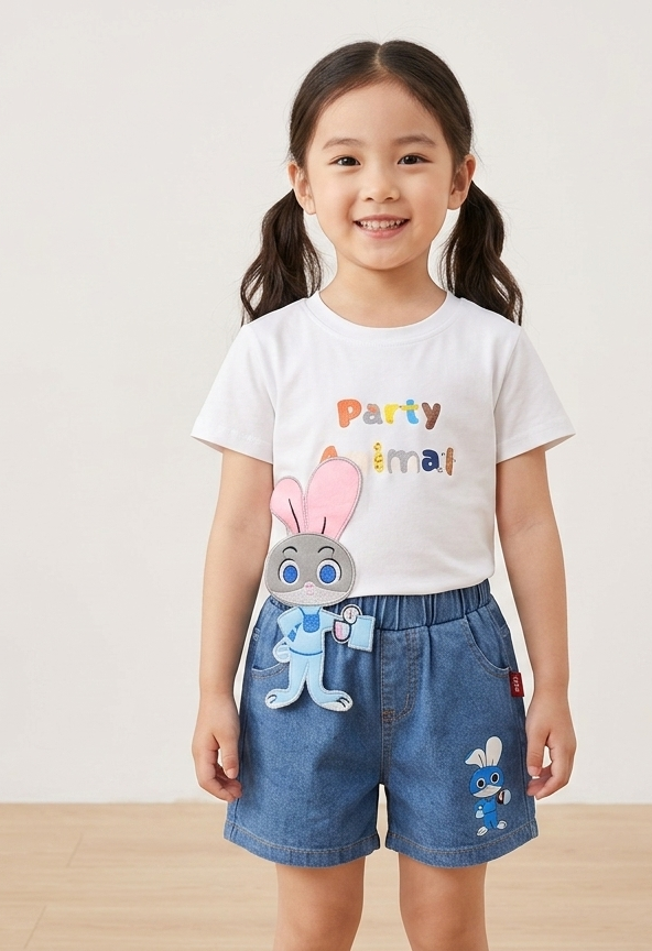 Girls Half Pant Top