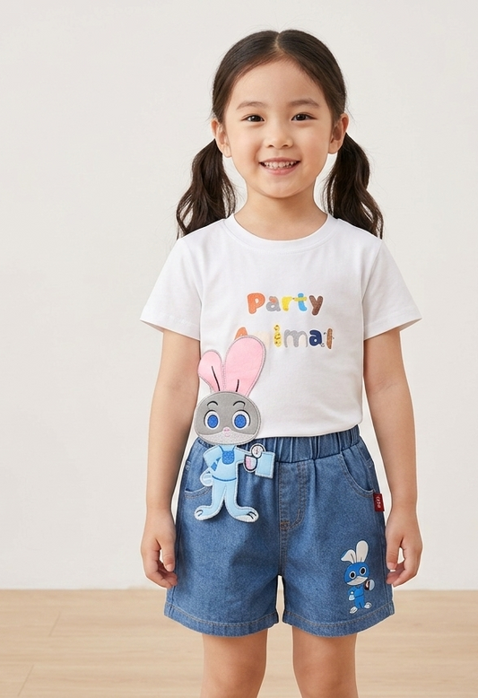 Girls Half Pant Top